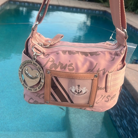 Juicy Couture 2010 Pink Satin Rare Photoshoot Bag with Tags-Never Carried - Picture 3 of 16